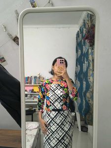 Colorful Floral Print Maxi Dress