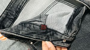 Women's Wide Leg Grey Denim Jeans