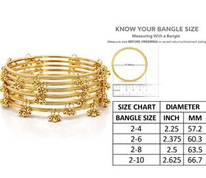 Elegant Gold Plated Bangles Set