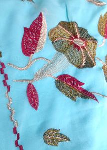 Embroidered Silk Saree