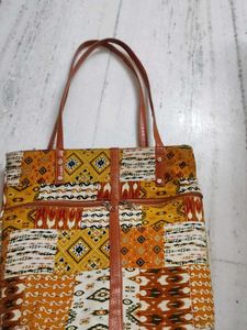 Boho Patchwork Tote Bag - Hand ba