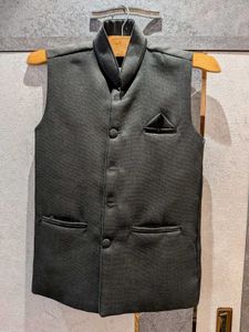 Sleek Black Nehru Jacket