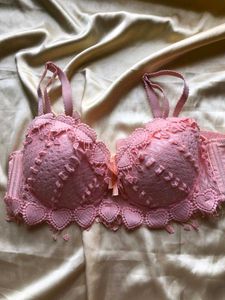 Cute Pink Lace Bra