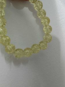 Sparkling Yellow Beaded Bracelet