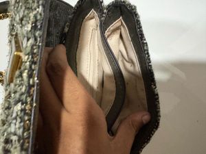 Guess Tweed Crossbody Bag