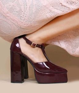 Fixed price ❗ jm look Chic Burgundy Platform Heel