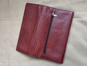 Stylish Maroon Textured Wallet