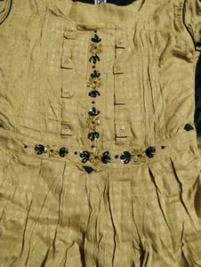 Final Price Yellow Green Kurta Set
