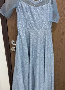 Silver Grey Ethanic Gown