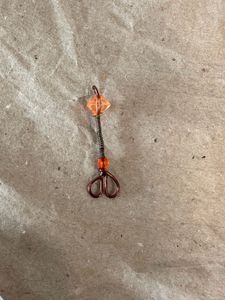Handmade Beaded Copper pendant