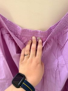 Purple Kurta Set with Salwar(plus size)