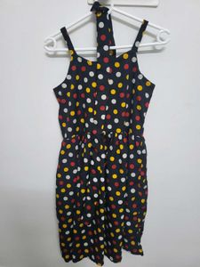 Fun Polka Dot Sundress with neck scarf
