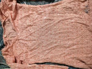 Peach Embroidered Kurta
