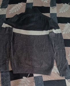 Men's Colorblock Zip Neck Sweater