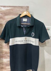 Men's Color Block Polo T-Shirt