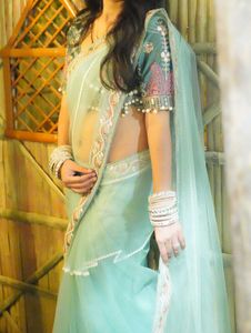 Elegant Embroidered Saree with Blouse