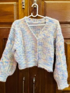 Pastel Cropped Cardigan