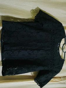 Elegant Black Lace Top