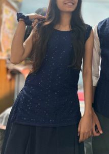 Chikankari Short Kurti