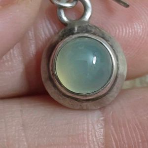 925 chalcedony dangler