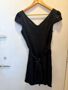 ONLY Chic Black Wrap Dress