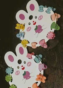 Cute Bunny Hair Clips Set