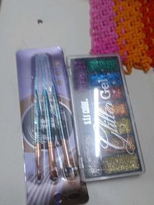 Glitter Gel Palette &amp; Brush Set