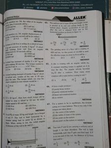 Allen NEET Module Phy,Chem,Bio for Class 11th