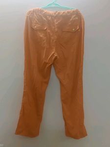 Orange Casual Pants