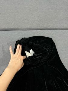 Black Velvet Dress with Bolero Jacket