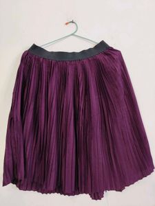 Pleated Purple Skirt