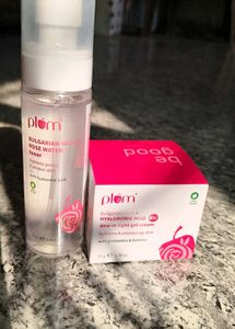 Plum Rose Water Toner & Gel Cream