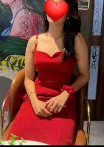 Stunning Red Midi Dress