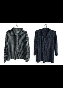 Buy 1 get 1free  Classic Striped Button-Up