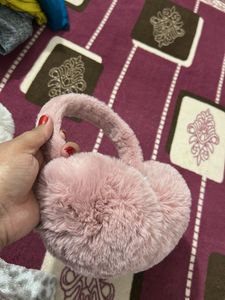 Pink Fuzzy Earmuffs - Stay Cozy!