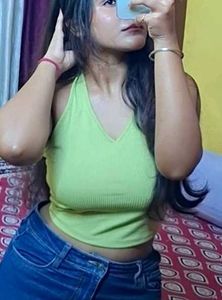 green backless top