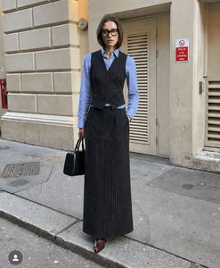 H&M Pinstripe waistcoat & skirt Co-ord Set