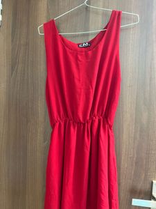 Red Sleeveless Dress