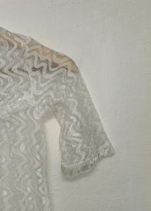 Trendy New Off White Crop Top For Women