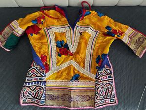 rabari Yellow Floral Embroidered blouse