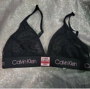 Calvin Klein Black Lightly padded Bra