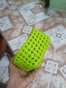Handmade Decorative Green Basket