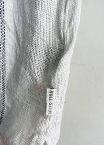 HOLLISTER Men's Striped half Sleeve Shirt