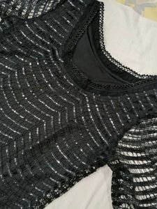 Sparkling Black Sequin Dress