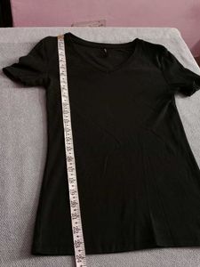 DEFACTO Women's Black Tshirt/Top