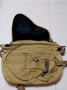 Khaki Coloured Hand Bag