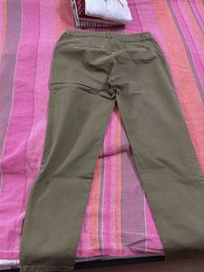 H&amp;M Olive Green Distressed Pants
