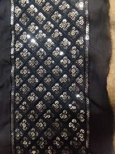 Sparkling Black Sequin Embellished lace