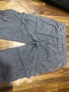 Men's Grey Cargo Pants
