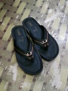 Stylish Black Flip-Flops